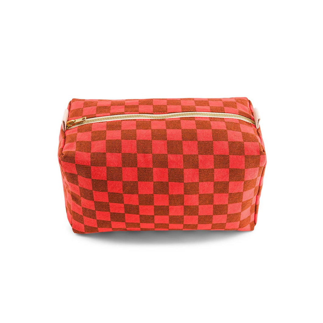 Cherry Checkerboard Wash Bag