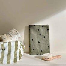Load image into Gallery viewer, Olive Stripe Wash Bag