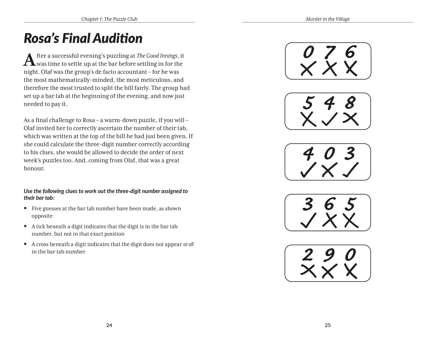 The Murder Mystery Club Puzzle Book - Murder in the Village