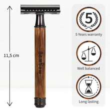 Load image into Gallery viewer, Bamboo Safety Razor - Black
