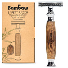Load image into Gallery viewer, Bamboo Safety Razor - Silver