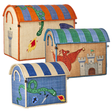 Load image into Gallery viewer, Raffia Storage House - Dragon Theme