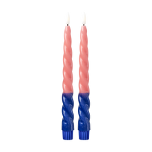 Load image into Gallery viewer, LED Candle - Coral & Blue