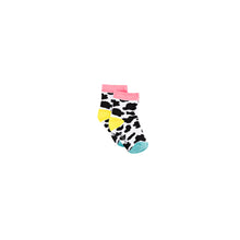 Load image into Gallery viewer, Cow Print Bamboo Sock (seamless toe)