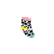 Load image into Gallery viewer, Cow Print Bamboo Sock (seamless toe)