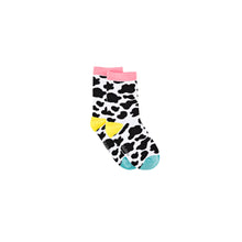 Load image into Gallery viewer, Cow Print Bamboo Sock (seamless toe)