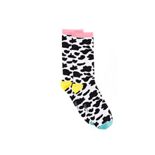 Load image into Gallery viewer, Cow Print Bamboo Sock (seamless toe)
