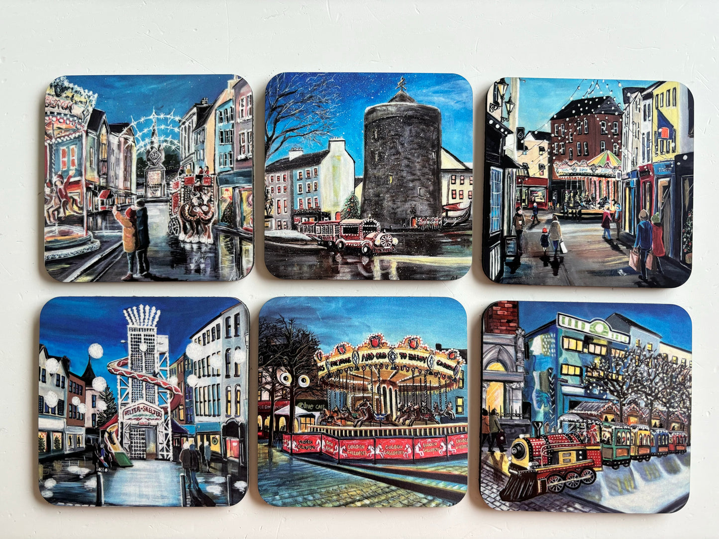Christmas Coasters 6 pack