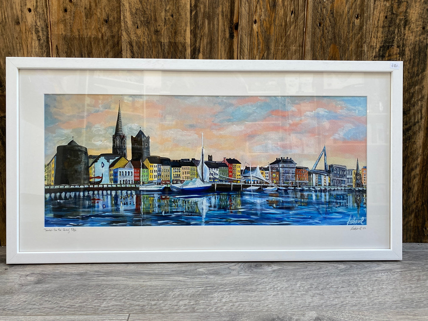 Sunset On The Quay framed print