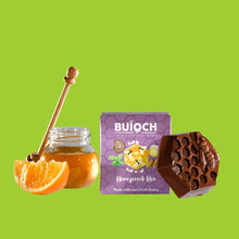 Load image into Gallery viewer, Orange Honeycomb Hex - Dark Chocolate