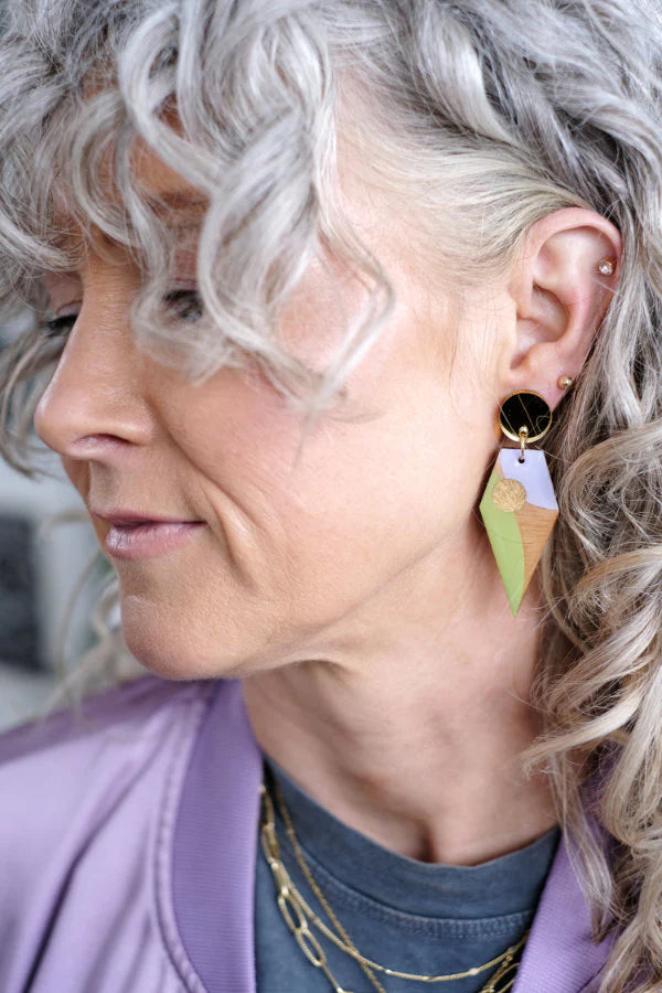 The Messy Brunette Geometric Earrings