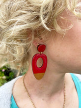 Load image into Gallery viewer, The Messy Brunette Colour Block Earrings