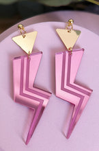 Load image into Gallery viewer, 'Grace Jones' Lightning Bolt earrings by A Little Idea