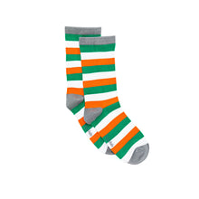 Load image into Gallery viewer, Ireland Stripe Bamboo Sock (seamless toe)