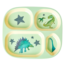 Load image into Gallery viewer, Dinosaur Print 4 Room Plate