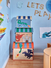 Load image into Gallery viewer, Raffia Storage House - Dragon Theme