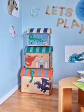 Load image into Gallery viewer, Raffia Storage House - Dragon Theme