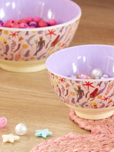 Load image into Gallery viewer, Mermaid Print Small Melamine Bowl
