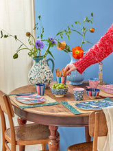 Load image into Gallery viewer, Large Ceramic Flower Jug in Green Blue - 4.5L