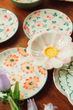 Load image into Gallery viewer, Small Ceramic Dipping Bowl  - Pink  - Hand Painted Stripes