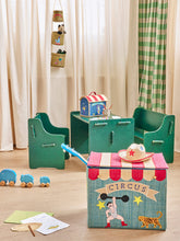 Load image into Gallery viewer, Extra Large Raffia Storage Basket - Circus - Foldable