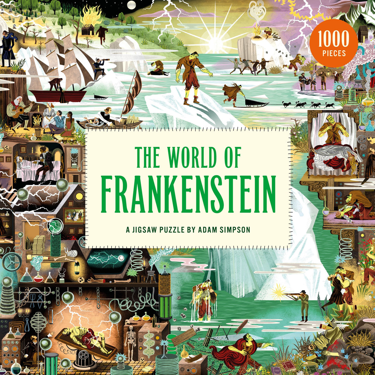 World of Frankenstein - 1000 Piece Jigsaw Puzzle