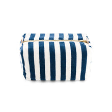 Load image into Gallery viewer, Terry Blue Midnight Stripe Wash Bag