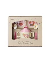 Load image into Gallery viewer, Baby Dinner Set - Pink - Hero Print