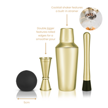 Load image into Gallery viewer, Cocktail Master Gift Set - Gold