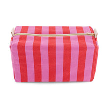 Load image into Gallery viewer, Orchid/Tomato Stripe Wash Bag