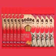 Load image into Gallery viewer, Cranberry & Sweet Potato Dog Dental Sticks