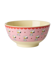 Load image into Gallery viewer, Pink Snoopy Print Medium Melamine Bowl