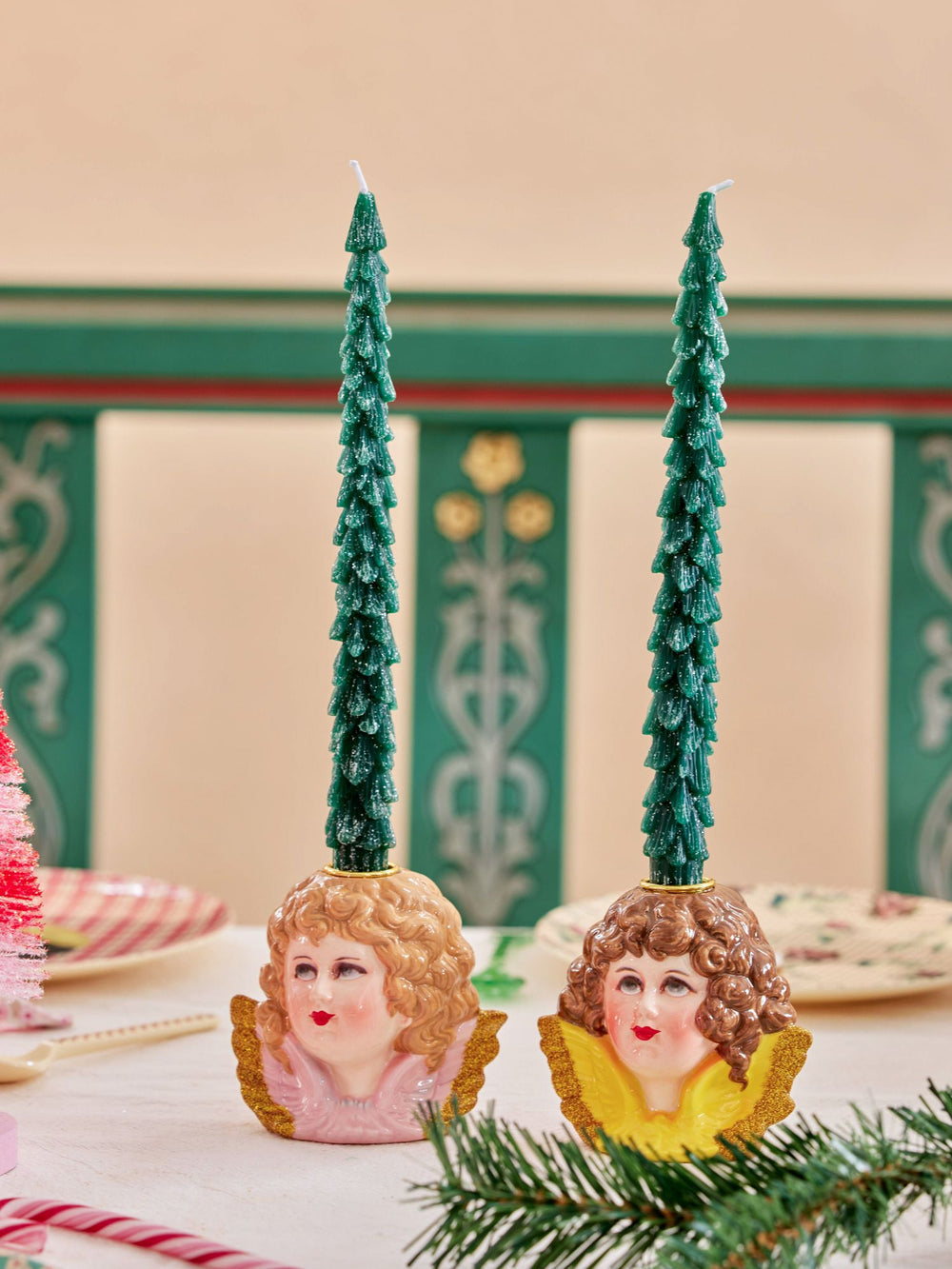 Christmas Tree Shaped Candle - 2 pack