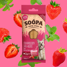 Load image into Gallery viewer, Strawberry Dog-Quiri Dog Dental Sticks