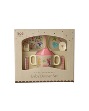Load image into Gallery viewer, Melamine Baby Dinner Set - Coral Ocean Print