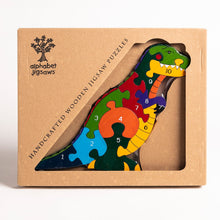 Load image into Gallery viewer, Number T-Rex Jigsaw Puzzle