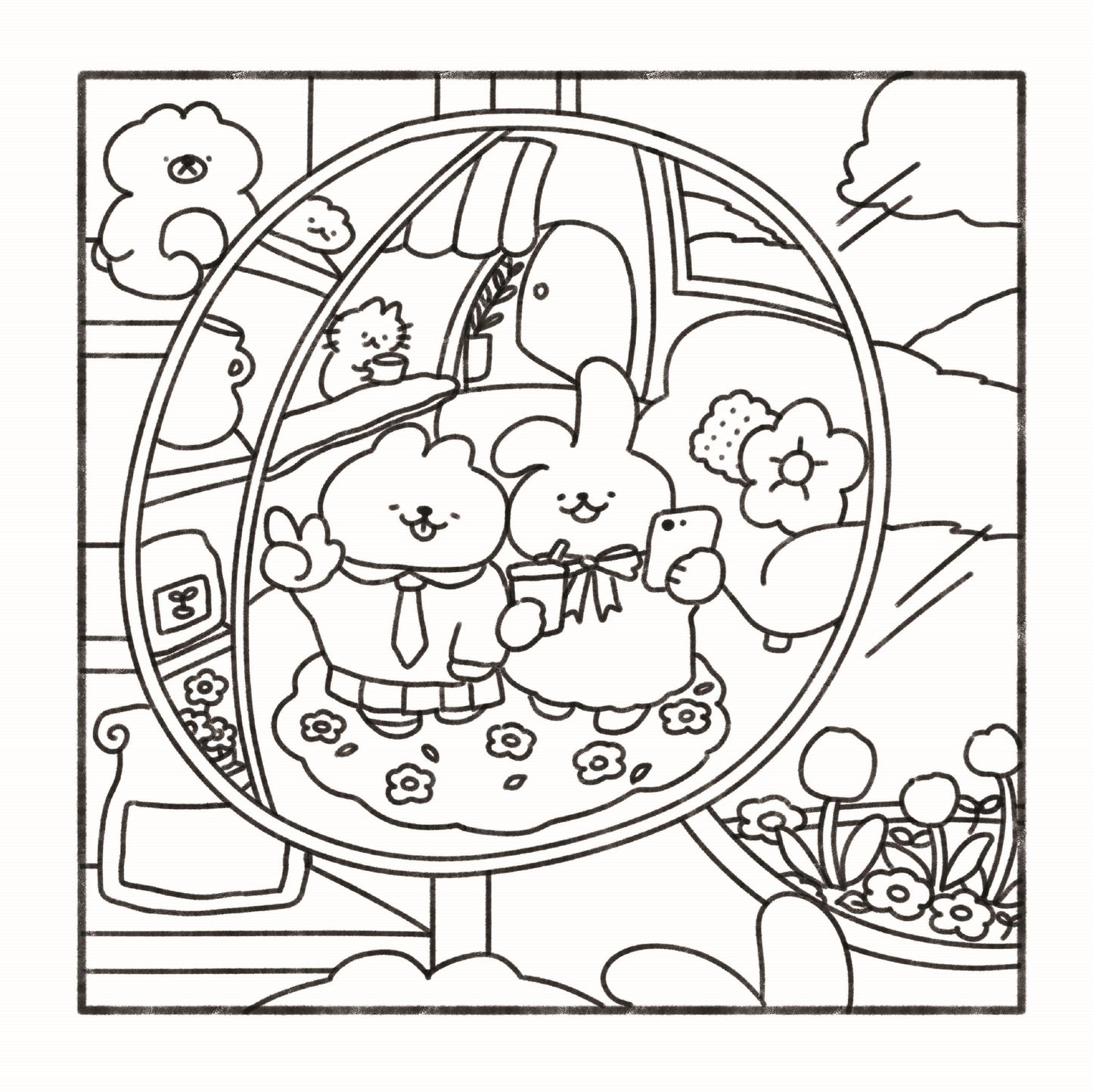 Cosy Charm: Cute and Relaxing Colouring Book