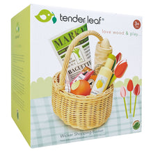 Load image into Gallery viewer, Tender Leaf Wicker Shopping Basket