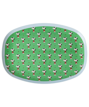 Load image into Gallery viewer, Rectangular Plate - Green Snoopy Print