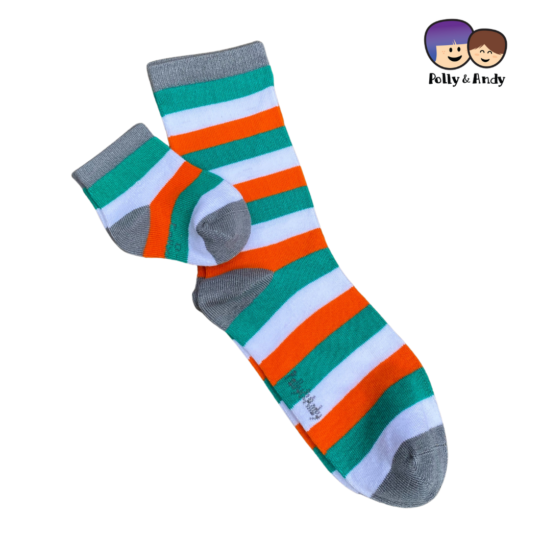 Ireland Stripe Bamboo Sock (seamless toe)