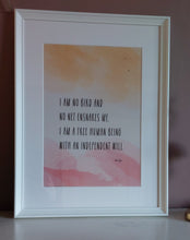 Load image into Gallery viewer, I am no bird - Jane Eyre