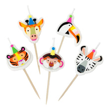 Load image into Gallery viewer, Animal Birthday Candles - 5 Pack
