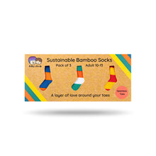 Load image into Gallery viewer, Gift Box - Set of 3 Bamboo Socks (Adult UK 10 - 13)