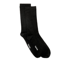 Load image into Gallery viewer, Soft Top - Bamboo Black Seamless Sock