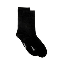 Load image into Gallery viewer, Soft Top - Bamboo Black Seamless Sock