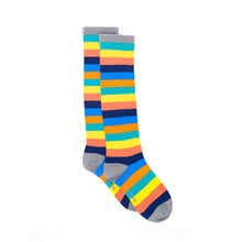 Load image into Gallery viewer, Knee High Rainbow Bamboo Sock (seamless toe)