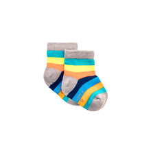 Load image into Gallery viewer, Rainbow Stripe Bamboo Sock (seamless toe)