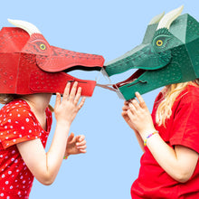 Load image into Gallery viewer, Make your own Fire - Breathing Dragon Mask
