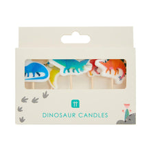 Load image into Gallery viewer, Shaped Dinosaur Birthday Candles - 5 Pack
