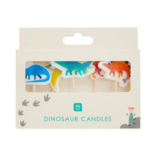 Load image into Gallery viewer, Shaped Dinosaur Birthday Candles - 5 Pack